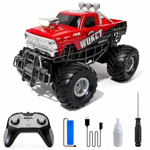 Monster Truck RC 4WD 20+ KM/H con Efecto Spray, 70 min de Runtime - Halloween 8-12