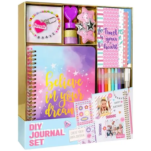 Kit de Diario DIY Nollh para Niñas: ¡Creatividad y Recuerdos para 8-12 Años!