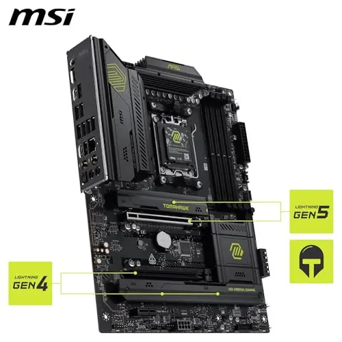 Placa base MSI MAG B850 Tomahawk WiFi ATX para AMD Ryzen 7000/8000/9000, PCIe 5.0, DDR5 8200+ MT/s - imagen 5