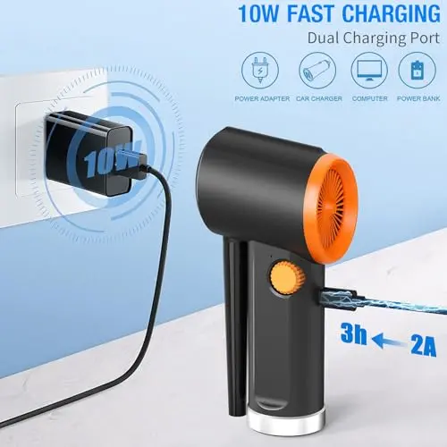Soplador de Aire Inalámbrico para Limpieza de Teclados - 3 Horas de Uso Continuo y Control de Velocidad - imagen 4