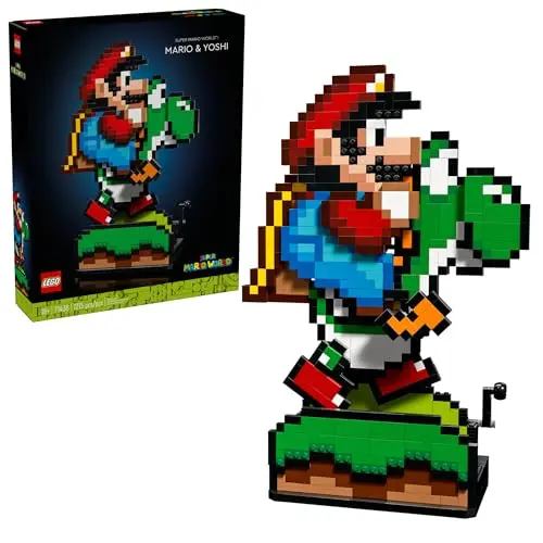 LEGO Super Mario World: Set de Construcción Mario & Yoshi para Adultos, 1215 Piezas