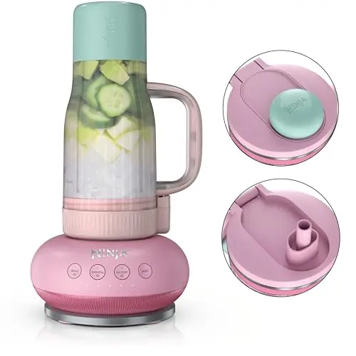 Licuadora Personal Ninja BlendBOSS 1200 PW, 26oz, Capacidad Sin Filtraciones, Diseño Compacto