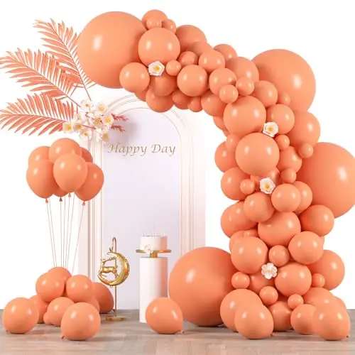 Kit de Arco de Globos Durazno Voircoloria - 130 Piezas de Diferentes Tamaños