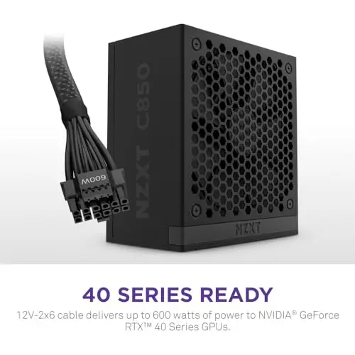 Fuente de Poder NZXT C850 Gold ATX 3.1 - 850W, Modular, Eficiencia 80 PLUS Gold - imagen 4
