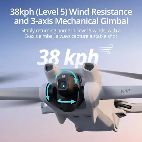 DJI Mini 3: Dron Mini 4K, Vuelo de 38 min, Video hasta 10 km, Toma Vertical Verdadera - imagen 4
