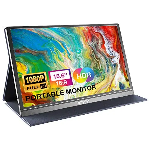 KYY Monitor Portátil 15.6" FHD 1080P con Cobertura y Amplia Compatibilidad