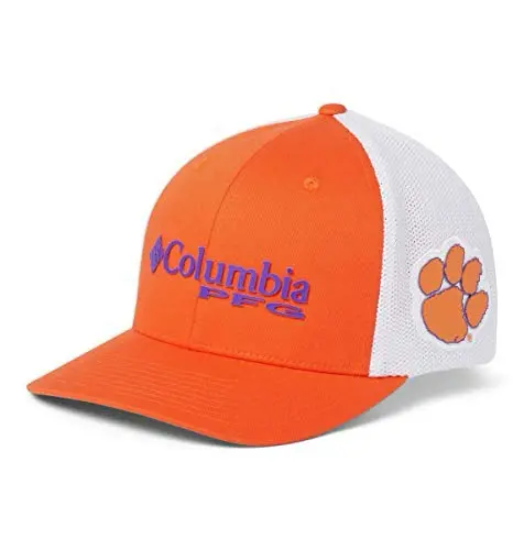 Gorra PFG Mesh para Hombre Clemson Tigers - Talla S/M, Color Spark Orange