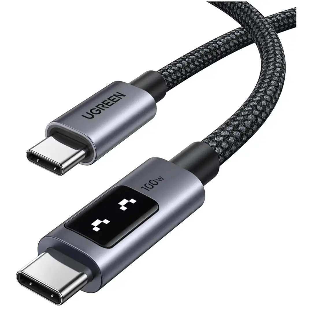UGREEN Uno USB C to USB C Cable 100W Fast Charging Cable Type C Charging Cord with LED Display for iPhone 17/17 Air/17 Pro/17 Pro Max/16, MacBook Pro/