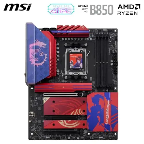 Placa base MSI B850 MLG EDTION ATX - Compatible con procesadores AMD Ryzen 9000/8000/7000, Wi-Fi 7 y PCIe 5.0. - imagen 2