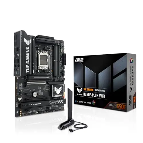 Placa Base ASUS TUF Gaming B650E-PLUS WiFi: DDR5, PCIe 5.0, Wi-Fi 6E, 12+2+1 DrMOS, RGB Aura Sync