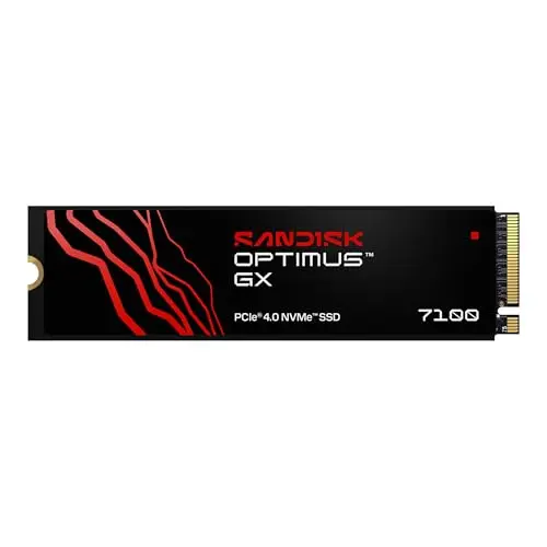 Sandisk Optimus GX 7100 1TB NVMe SSD PCIe 4.0 M.2 2280: Velocidades hasta 7,250 MB/s