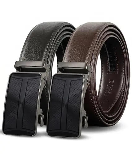 Cinturones de Cuero Truyis para Hombre: Ajuste Rápido y Personalizable en 2 Colores