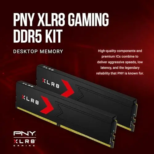 Kit de RAM PNY XLR8 Gaming 32GB DDR5 6000MHz CL36 para PC - imagen 2