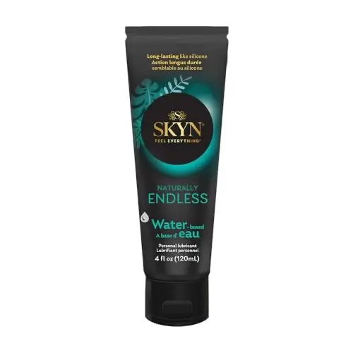 Lubricante Personal SKYN Naturally Endless – 4 oz, Base de Agua, Compatible con Condones Latex y Sin Latex