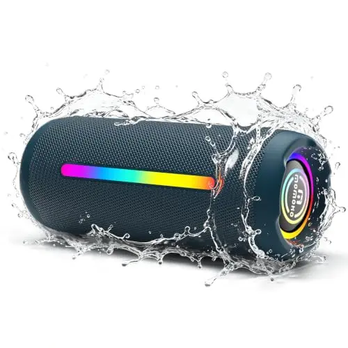 Altavoz Bluetooth Portátil IPX7, 30W de Sonido Estéreo con Graves Profundos y Batería de 20 Horas