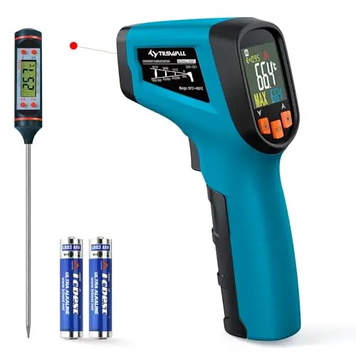 Termómetro Infrarrojo Tilswall: Medición -58°F a 1112°F con Alarma de Temperatura