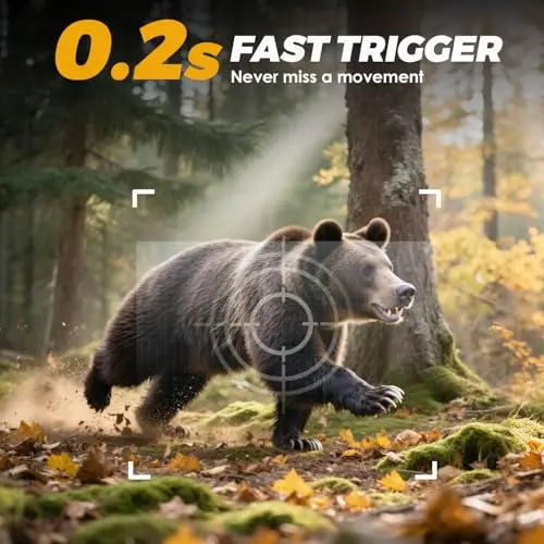 CEYOMUR Cámara Trampa 2K 36MP con Visión Nocturna y IP66 para Monitoreo de Vida Silvestre - imagen 5