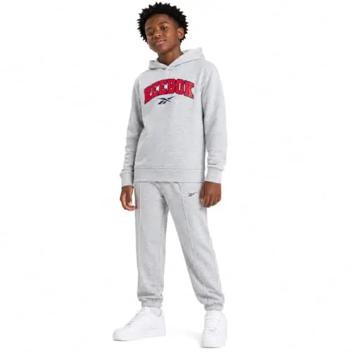Reebok Conjunto de Sudadera con Capucha y Pantalones Jogger para Niños | Confort Suave para Jugar y Estudiar