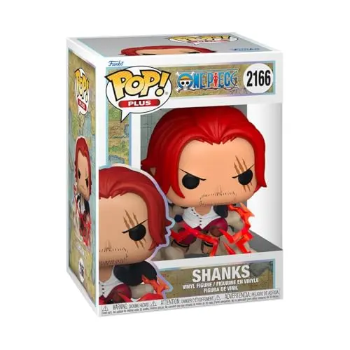 POP Funko Plus: One Piece - Shanks, figura de vinilo coleccionable de 3.75"