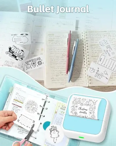 Impresora Portátil Sticker Printer - Mini, Bluetooth, Termal, con Stickers para iPhone y DIY - imagen 3