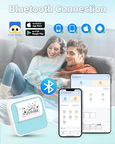 Impresora Portátil Sticker Printer - Mini, Bluetooth, Termal, con Stickers para iPhone y DIY - imagen 5