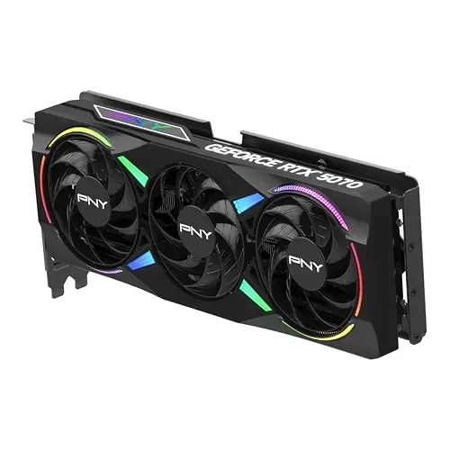 PNY NVIDIA GeForce RTX™ 5070 Epic-X™ ARGB OC - 12GB GDDR7, 2685 MHz, PCIe® 5.0, DLSS 4 - imagen 5