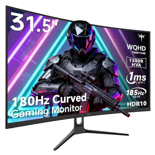 Monitor Gaming Curvo KTC de 32" 2K 180Hz (185Hz OC) - H32S5