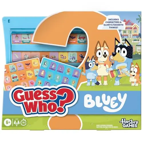 Juego de Mesa Guess Who? Edición Bluey | Adivina Personajes y Objetos en 15 Min.