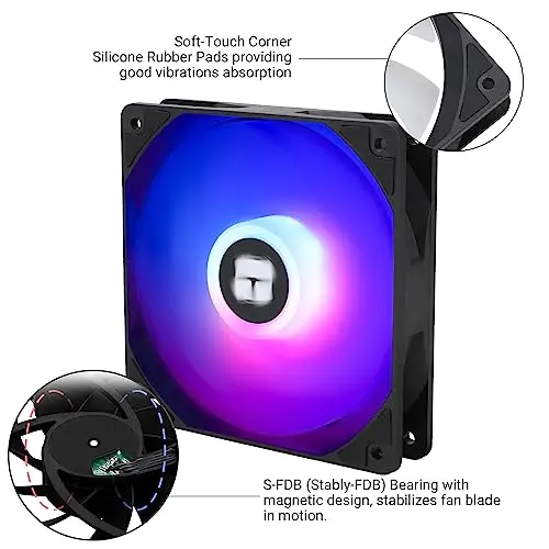 Ventilador CPU Thermalright TL-C12C-S X3 120mm ARGB de bajo ruido y hasta 1550RPM - imagen 4
