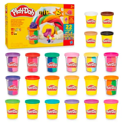 Play-Doh 22 Pack: Variedad de Colores para la Creatividad Infantil - Cans de 2 y 4 Oz