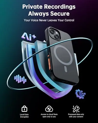 Grabador de Voz AI Yorlu con Transcripción, Cancelación de Ruido y 32GB para Llamadas y Reuniones - imagen 5