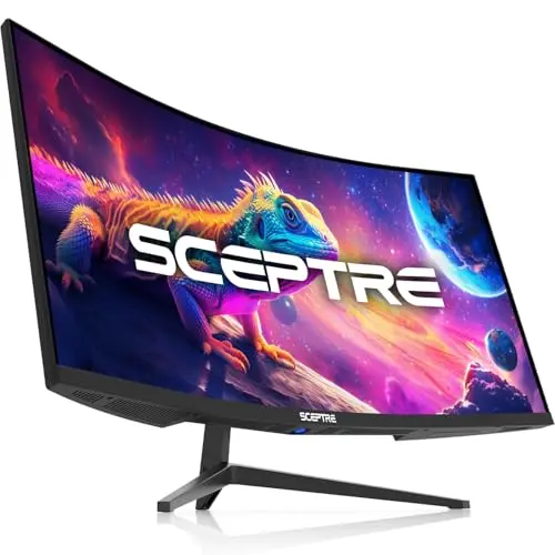 Monitor Curvo Ultrawide Sceptre 34'' WQHD, 3440 x 1440, 180Hz, 1ms, Sonido Integrado