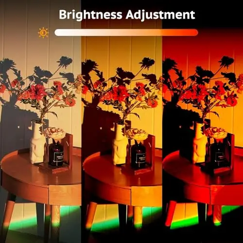 Proyector de Luz de Atardecer Molemyn - Control APP, 21 Colores, 180° Ajustable para Decoración y Fotografía - imagen 3