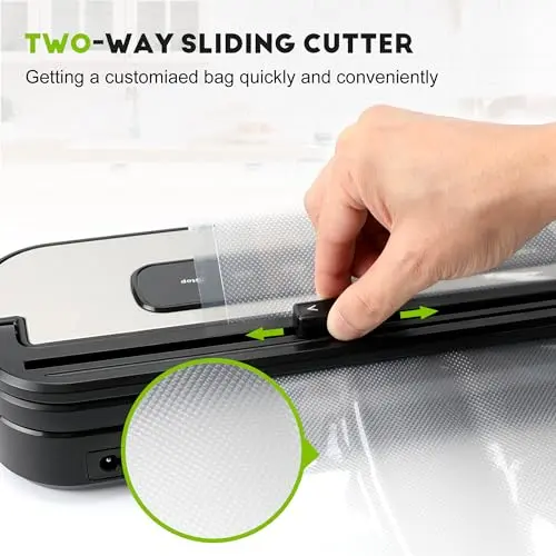 Máquina Selladora al Vacío con 4 Modos, Cortador Integrado y Temporizador Digital - XQDCZR - imagen 5