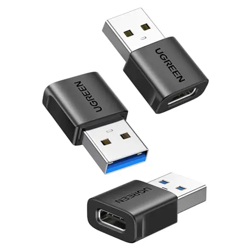 Adaptador UGREEN USB a USB C 3Pack, 10Gbps, Carga 3A y Conexión Estable