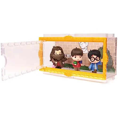 Set de Figuras Mágicas Harry Potter: Incluye Harry, Hagrid, Dudley y Estuche de Exhibición - imagen 4