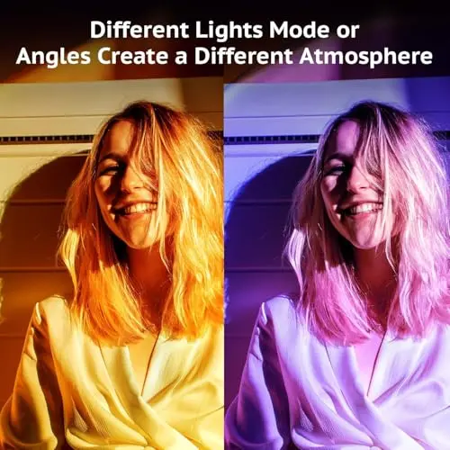 Proyector de Luz de Atardecer Molemyn - Control APP, 21 Colores, 180° Ajustable para Decoración y Fotografía - imagen 4