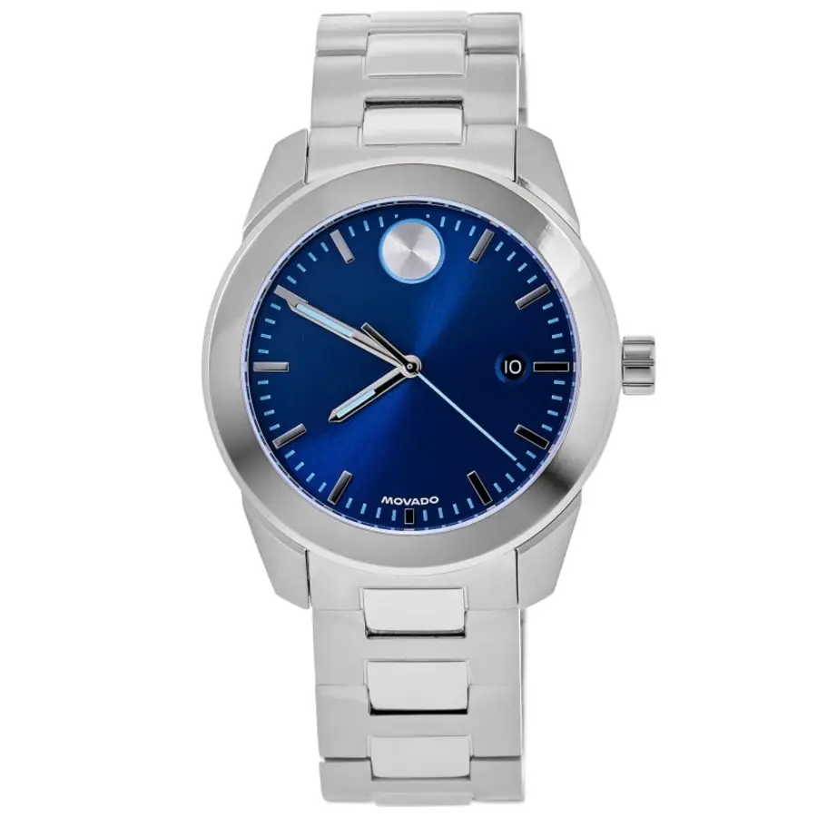 Reloj Movado Bold de Acero Inoxidable con Esfera Azul para Hombre - Modelo 3601319