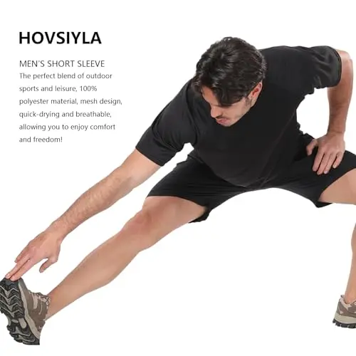 Camisetas Running HovSiyla para Hombre - 5 Pack, Ropa Deportiva Transpirable y Ligera - imagen 4