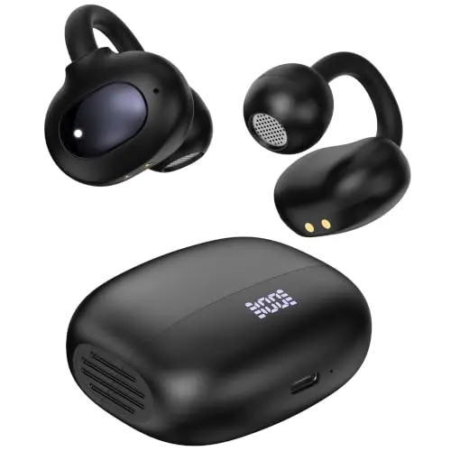 Auriculares Oraolo AC339 Bluetooth 6.0, 40 horas de batería, impermeables IPX6, control táctil.