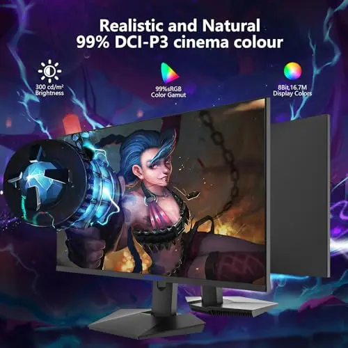 Monitor Gaming Sealan 27" QHD 2560x1440, 180Hz, 1ms, Altura Ajustable, FreeSync, HDR10 - imagen 2