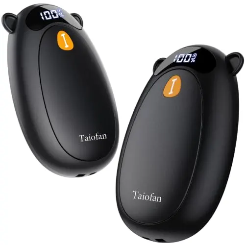 Calentadores de Manos Eléctricos Taiofan Recargables con Pantalla LED