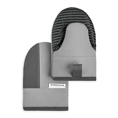 Set de Mini Mitones Antideslizantes KitchenAid Beacon, Gris, 5.5"x8"