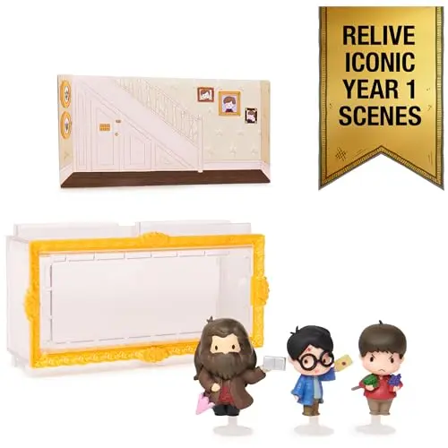 Set de Figuras Mágicas Harry Potter: Incluye Harry, Hagrid, Dudley y Estuche de Exhibición - imagen 2