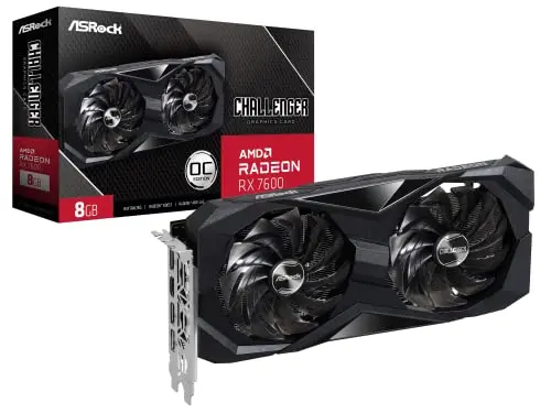 ASRock RX 7600 Challenger 8GB OC: Gráfica 4K, 18 Gbps, Cooling Silencioso