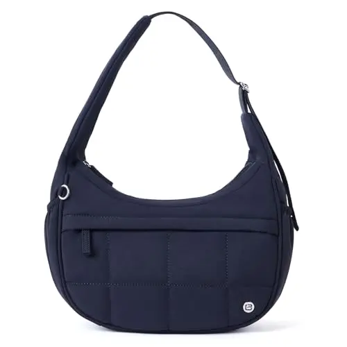 Bolso de Hombro Puffer POIUGOYA con Triple Compartimento y Diseño Elegante