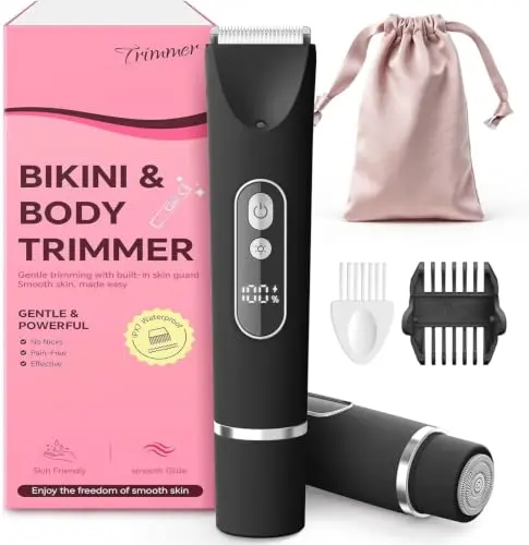 CoolHair Cortadora Eléctrica para Mujeres - Afeitadora Suave y Waterproof IPX7 para Cuerpo