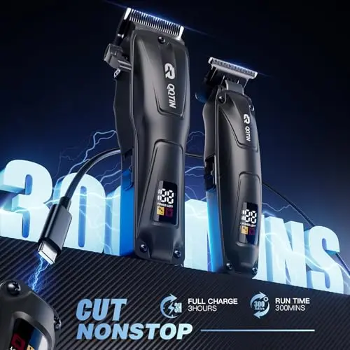 Cortapelos QQTIN para Hombres, Inalámbrico con Carga Rápida y Motor de 8500RPM - Resultados de Barbería - imagen 2