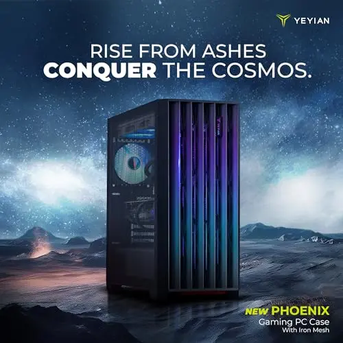 Caja de PC Gaming YEYIAN Phoenix ATX - Ventilación Dinámica con 9 Ventiladores ARGB - imagen 2