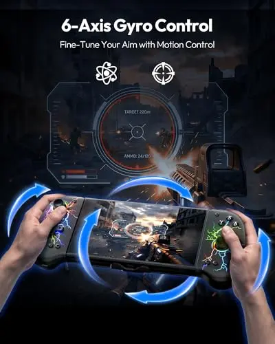 Controladores VOYEE para Switch: ergonómicos, con joystick Hall Effect y RGB, conexión inalámbrica - imagen 5